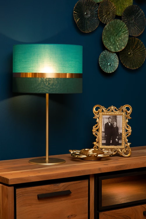 Lucide EXTRAVAGANZA TUSSE - Tafellamp - Ø 30 cm - 1xE14 - Groen - sfeer 2